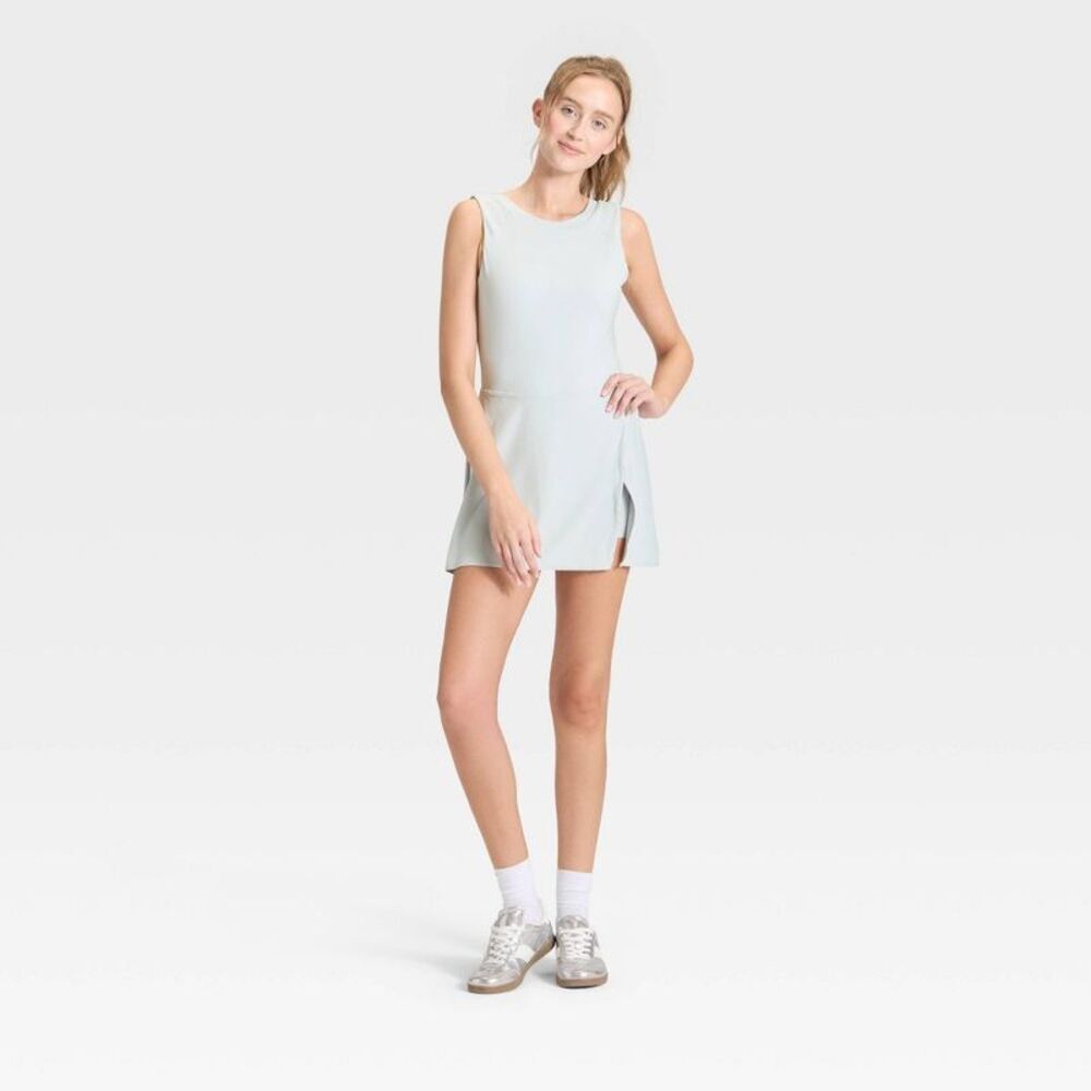 Women's Game Day High Neck Low Back Active Dress - JoyLab Silver XXL